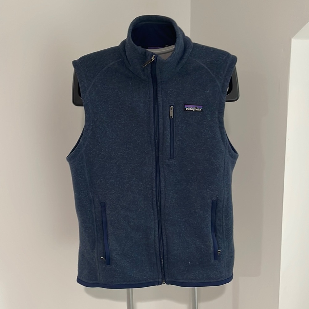 Navy blue Patagonia better sweater vest